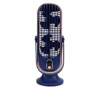 VBESTLIFE Ventilateur Tour de Bureau, Moteur sans Balais à 5 Vitesses, Ventilateur Portable Rechargeable par USB avec Système de Double pour la Maison, le Bureau, Refroidissement Silencieux pour la
