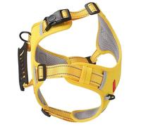 VBESTLIFE Veste de Marche Réglable pour Chat, Harnais D'entraînement de Traction pour Chien, Réfléchissant, Antidéflagrant, Double Anneau en D, Jaune (XL)