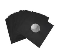 VBESTLIFE Vestes en Papier Kraft pour Disques 12 Pouces, 20 Pièces, Pochettes Extérieures de Protection Noires Mates, étui de Stockage D'archives 33 Tr/min pour Album LP