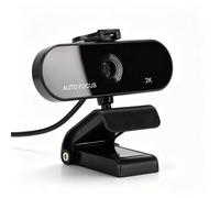 VBESTLIFE Webcam 2K, Caméra D'ordinateur USB avec Microphone intégré pour Zoom Skype, Mise au Point Automatique, Grand Angle 70°, Aucun Pilote Nécessaire