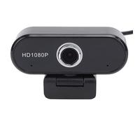 VBESTLIFE Webcam Full HD 1080P avec Microphone, Objectif Grand Angle, USB 2.0, Rotation à 360°, Plug and Play, pour études et Travail en Ligne, Appels Vidéo