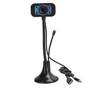 VBESTLIFE Webcam USB, avec Microphone Externe, Rotation Flexible, avec 4 Lumières LED, pour Les Salles de Classe en Ligne, Jeux de Diffusion en Direct