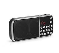 VBESTLIFE Y-501 Radio FM Portable, Lecteur de Musique Audio numérique Haut-Parleur avec écran à LED Prise en Radio FM Carte TF USB AUX