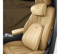 VBGPWAD 2 Pièces Coussin Appui Tête Voiture pour Ferrari 456 F430 Roma Portofino 458 488 F12 812, Coussins Nuque Appui Tete Confortable Oreillers Support Cervical,C