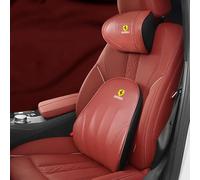 VBGPWAD 2 Pièces Coussin Appui Tête Voiture pour Ferrari California 430 F12 458 488 812 F8 456 Portofino Roma, Coussins Nuque Appui Tete Confortable Oreillers Support Cervical,D