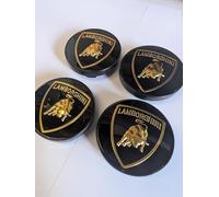 VBGPWAD 4 Pièces Capuchons Centraux Moyeu Voiture pour Lamborghini Urus Aventador Gallardo Huracan LP700 60mm, Résistance Aux Températures Elevées l'abrasion Ainsi qu'une Forte Chocs