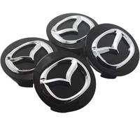 VBGPWAD 4 Pièces Capuchons Centraux Moyeu Voiture pour Mazda MX-5 NC 60mm, Résistance Aux Températures Elevées l'abrasion Ainsi qu'une Forte Chocs
