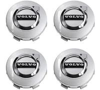 VBGPWAD 4 Pièces Capuchons Centraux Moyeu Voiture pour Volvo V60 II Cross Country 2018 64mm, Résistance Aux Températures Elevées l'abrasion Ainsi qu'une Forte Chocs,F