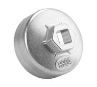 VBGURR Clé à filtre à huile 904 79 mm avec 15 rainures - Clé à filtre à huile en alliage d'aluminium - Pour entraînement 1/2" - Outil de filtre à huile pour VW, Audi, Porsche, Mazda