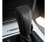 VBGURR Housse de levier de vitesse en cuir, housse antidérapante pour levier de vitesse, protection contre la poussière, étanche, accessoires de décoration pour voitures, camions, VUS (noir)