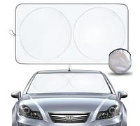 VBGURR Pare-soleil de voiture - Pare-soleil pour l'intérieur de la voiture - Protection solaire pour pare-brise avant (160 x 86 cm)