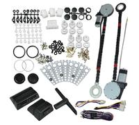 VBHdtE Régulateur de vitre Kit de conversion lève-vitre électrique universel pour voiture avec interrupteurs pour, camionnette, SUV interrupteur Lève Vitre Électrique(2 doors)