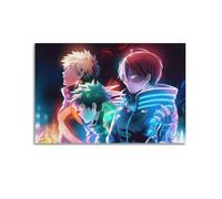 VBHEJRNE Poster décoratif sur toile My Hero Academia - Décoration murale moderne pour chambre à coucher - 50 x 75 cm
