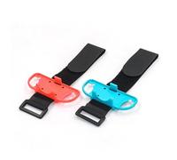 VBK 2 Pack Bracelets pour Dance, Sangle de Poignet Réglable Compatible avec Just Dance 2025 2024 2023 2022 2021 et Zumba, Bandes Brassard Élastique Réglable Adapté Adultes et Enfants, Rouge et Bleu