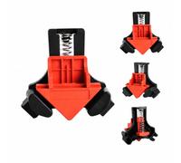 VBK 4 Serre-joints d'Angle 90° pour Bois, Etabli pour Menuiserie | Set 4 serre-joints d'angle 90° en métal, 85x80mm, ouverture 65mm, pour assemblage bois, meubles et cadres