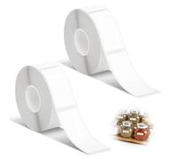 VBK 500 Étiquettes Thermiques 15x26 mm Blanches, Autocollantes Résistantes avec Protection 4 en 1, Adhésif Acrylique pour Logistique, Entrepôt, Bureau et Maison