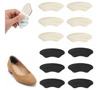 VBK 6 Paires Coussinet Talon Chaussure, Protection Talon Chaussure Autocollants, Protege Talon Chaussure pour éviter Le Glissement, Semelles Chaussures Trop Grandes et Chaussures Décontractées