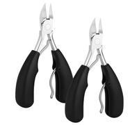 VBK Coupe Ongles Professionnelle Set de 2, Pince Bec d’Aigle Acier Inoxydable, Pince à Ongle Incarné avec Poignée Ergonomique, Instrument Précision pour Pédicure, Manucure & Ongles Incarnés