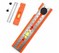 VBK Outil de Traçage Rapporteur d'Angle Mesure de Profondeur Orange | Outil de traçage multifonction pour mesure d'angle, mesure de profondeur et nivellement