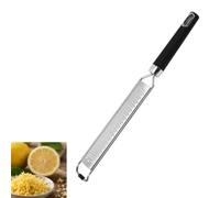 VBK Râpe à Fromage et Citron 10.5cm, Râpe Fine en Acier Inoxydable avec Poignée Antidérapante, Râpe à Parmesan Ail Zeste pour Cuisine, Noir