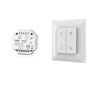 VBLED® Inatus KIT-2-2.4G Télécommande murale RF avec bouton mémoire et variateur 12-24 V CC Jusqu'à 30 m