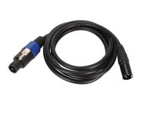 VBLKUYDPR Câble d’enceinte mâle vers XLR mâle, câble d’extension d’enceinte XLR 3 broches, câble audio en cuivre sans oxygène de 1,8 m avec gaine en PVC durable pour les enceintes de scène