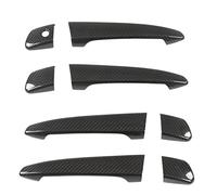 VBLKUYDPR Cache de poignée de porte extérieure pour CT IS ES GS RX LHD, autocollant de garniture de poignée extérieure en fibre de carbone séché, panneau de protection résistant aux ra