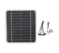 VBLKUYDPR Chargeur de Batterie de Voiture à Panneau Solaire 10 W 12 V, Panneau Solaire 10 W 12 V pour Voitures et téléphones, Charge Solaire Haute efficacité avec interfaces USB DC de Type