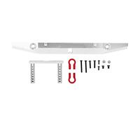 VBLKUYDPR Pare-Chocs arrière RC en Alliage d’Aluminium à Haute Simulation, Pare-Chocs Anti-Collision avec Trou pour Crochet de remorquage, pour MN999 TRX4 SCX10 90046 90047 103007, voi (Argent)