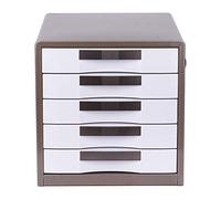 VBNCUUIOPO Armoires de bureau à domicile en métal verrouillé à cinq couches, armoire de rangement de données, sens lisse du tiroir de bureau armoire à fichiers (couleur : or, dimensions : 30,8 x 30 x