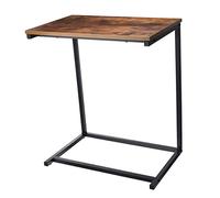 VBNCUUIOPO Bureau d'ordinateur gaming, support de bureau d'ordinateur portable en forme de C, ordinateur portable, tablette, à côté du lit, canapé, table, poste de travail (Color : Noyer, Size