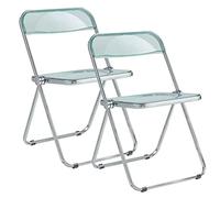 VBNCUUIOPO Chaises pliantes modernes en acrylique transparent chaise de bureau pour invités chaises de camping portables en plein air 1 pièce (couleur : C) (C)