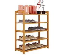 VBNCUUIOPO Étagère à chaussures à 5 niveaux 69,8 x 24,9 x 86,9 cm - Organisateur de chaussures - Tour d'armoire (couleur : naturel, taille : 70 25 87 cm)