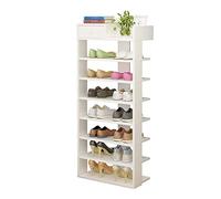VBNCUUIOPO Étagère à chaussures en bois pour couloir, grands meubles, étagère à chaussures blanche, armoire de rangement à 8 niveaux (couleur : blanc, taille : 43 24 116 cm)