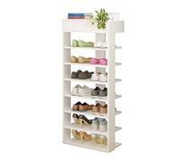 VBNCUUIOPO Étagères à chaussures blanches Étagère à chaussures 8 niveaux Étagère en bois pour couloir Grand meuble Gain de place Facile à assembler (couleur : blanc, taille : 43 24 116 cm)