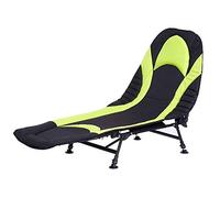 VBNCUUIOPO Lit pliant noir inclinable Chaise-190 72 40 cm Chaise de lit pêche à la carpe Camping avec 6 pieds Lit visiteur (couleur : noir, taille : 190 72 40 cm)