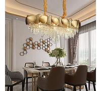 VBNCUUIOPO Moderne Golden Salon Hôtel Restaurant Table à Manger Chambre Hall Acier Inoxydable Cristal 90X32X32Cm Décoration