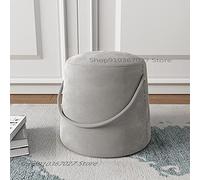 VBNCUUIOPO Petit tabouret portable nordique en filet rouge tabouret de canapé en tissu tabouret à chaussures tabouret à langer repose-pieds (couleur : 5) (3)