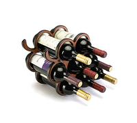 VBNCUUIOPO Porte-bouteilles de vin 8 bouteilles de vigne présentoir pliable pour bouteilles de vin (couleur : marron, taille : 28 x 17,5 x 40,3 cm)