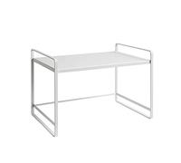 VBNCUUIOPO Support pour micro-ondes Étagère de cuisine Étagère à micro-ondes multi-étages Ménage gain de place Pot de rangement pour four Étagères de rangement pour four à micro-ondes (couleur : blanc