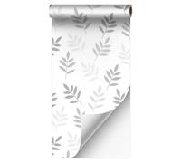 VBNEXYR Papier Peint Autocollant Papier Peint Mural Floral Linéaire 45cm×200cm Idéal pour Les Murs Du Salon Et de La Chambre Avec des Oiseaux Gris En Vol