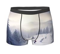 VBNTY Boxer de ski pour homme respirant et extensible évacuant l'humidité, Noir , S