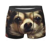 VBNTY Chiwawa Boxer respirant et extensible évacuant l'humidité pour homme, Noir , XL