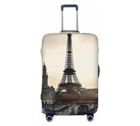 VBNTY Travel Paris Housse de protection élastique lavable pour valise de 45,7 à 81,3 cm, Noir , S