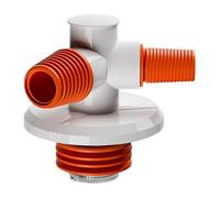 Vbnuyhim Adaptateur de raccordement pour siphon de sol, raccord de siphon de sol de machine à laver, pièce en T de vidange de sol | Raccord de tuyau polyvalent pour cave, salle de douche et autres