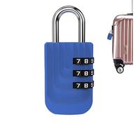 Vbnuyhim Cadenas à combinaison pour casier | Cadenas à combinaison à 3 chiffres avec rotation à 90 degrés | Cadenas de voyage compact et robuste pour petits bagages