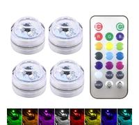 Vbnuyhim Kit d'éclairage néon pour voiture, éclairage d'ambiance LED intérieur, changement de couleur, installation sans fil, avec télécommande