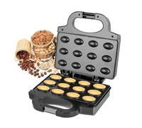 Vbnuyhim Machine à gaufré aux noix, fabricant de moules à biscuits aux noix,Machine à gâteau électrique aux biscuits aux noix - Outil de cuisson chauffant double face pour le petit-déjeuner, la