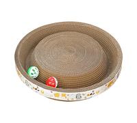 Vbnuyhim Plateau griffoir pour chat, gamelle double face pour chats d'appartement - Jouet ludique pour chat - Accessoire pour animaux de compagnie pour protéger les murs et les meubles