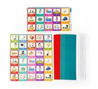 Vbnuyhim Tableau de planification pour les, calendrier visuel pour les tâches des - Tableau d'horaire quotidien des responsabilités | 60 cartes de communication comportementale pour l'école à
